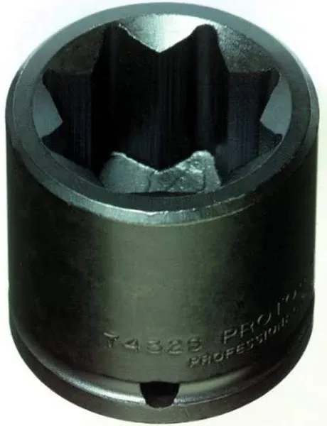 Stanley Proto J7424S 1/2" Drive Impact Socket, 3/4", 8 Point