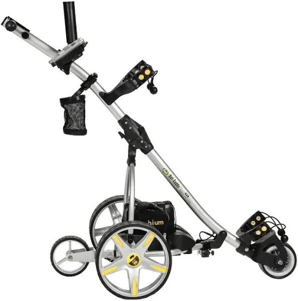 Batcaddy X3R Lithium 18-Hole Battery Powered Golf Push Cart with Remote, Dual Motor, 9-Speeds and Reverse