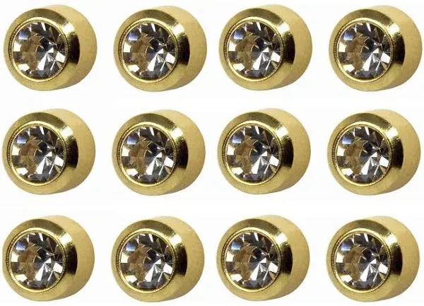 Studex 12 Pair April Stone Ear Piercing Studs