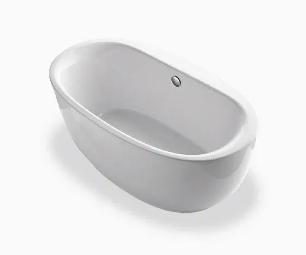 Kohler Sunstruck 66" x 36" Freestanding Bath & Center Drain