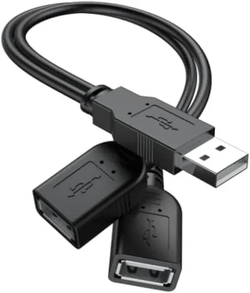 ANDTOBO USB 2.0 Y Splitter Hub Adapter Cable