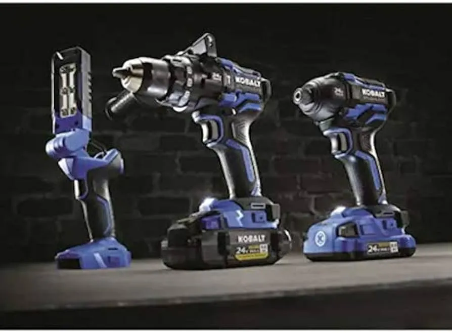 Kobalt XTR 3-Tool 24-Volt Max Brushless Power Tool Combo Kit