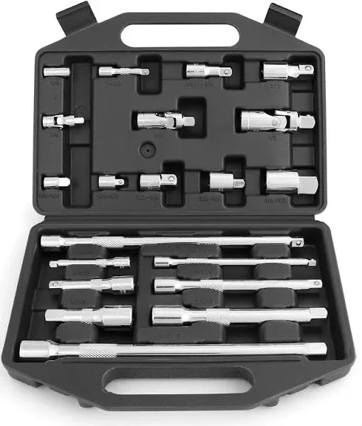 HORUSDY 20-Piece Extension Bar Set, 1/4", 3/8" and 1/2" Drive Socket Extension Set