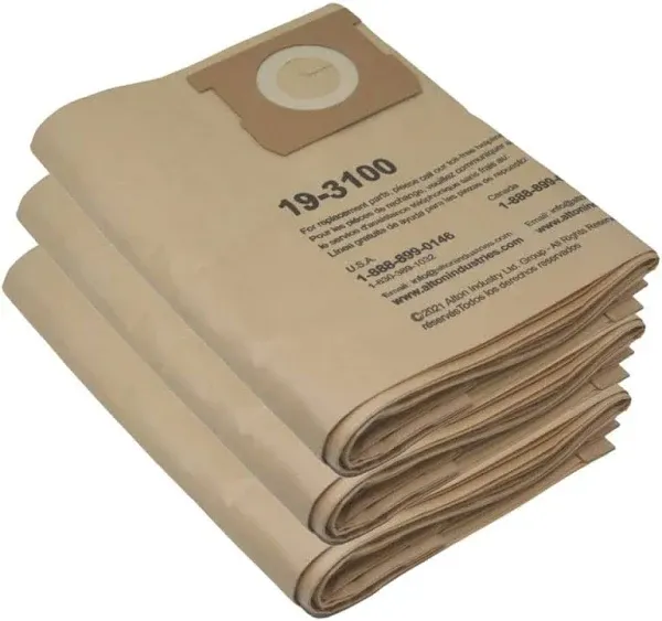 Disposable Filter Dust Bag for 6 Gallon Wet/Dry Vacuum (3 Pack)