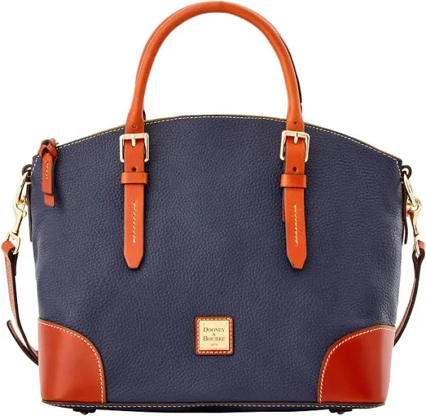 Pebble Grain Domed Satchel