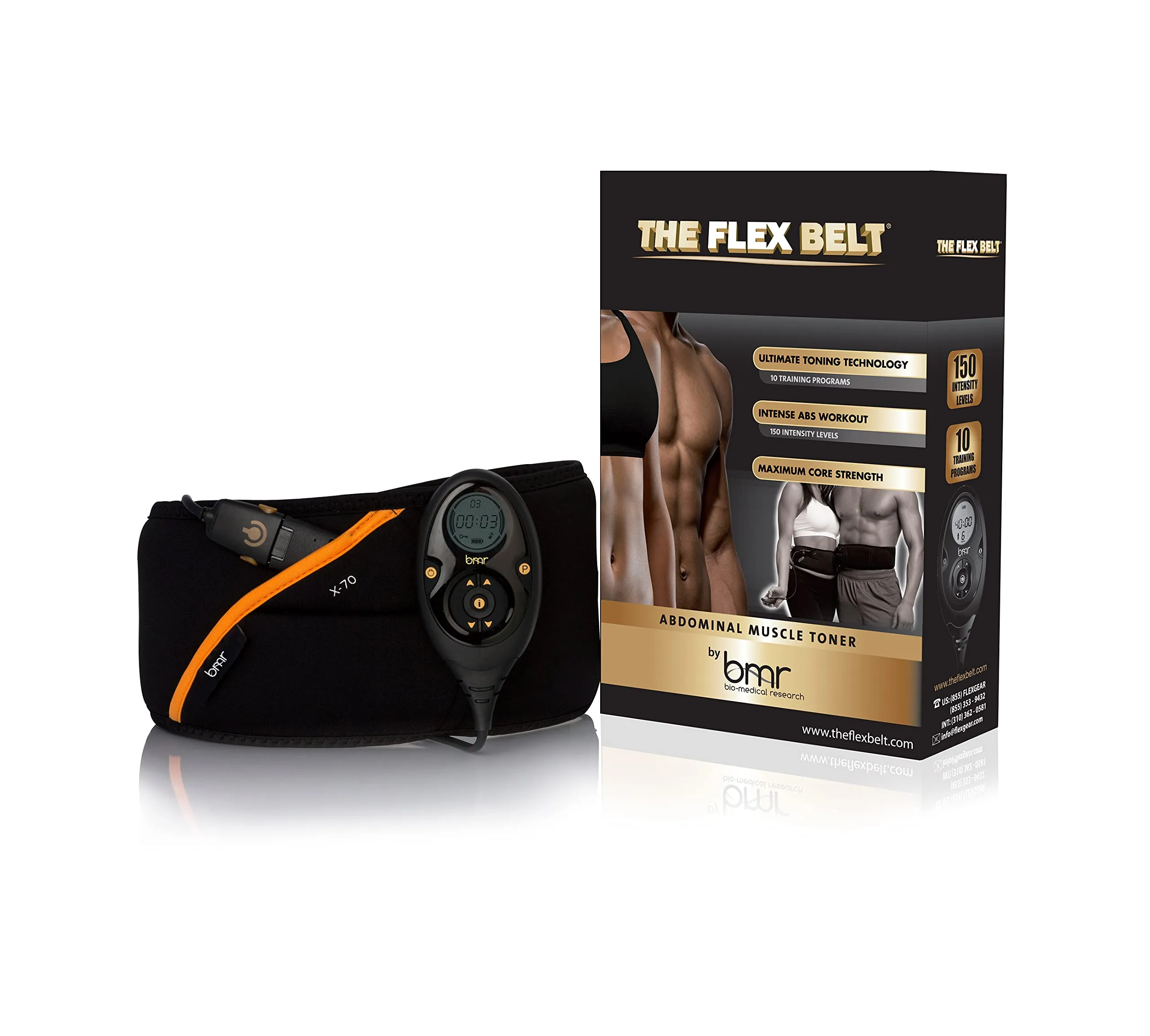 BMR THE FLEX BELT ABDOMINAL MUSCLE TONING BELT