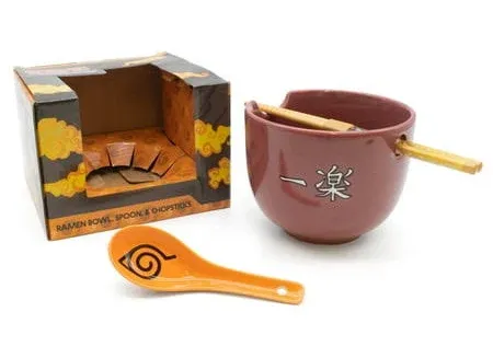 Naruto Shippuden Ceramic Ramen Bowl Set