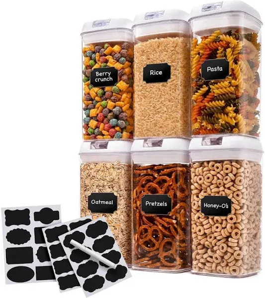 Cheer Collection Airtight Food Storage Containers Set of 6