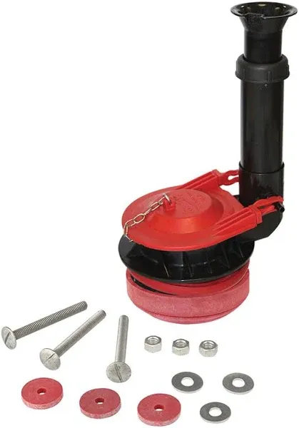 Korky 5030BP Large Flush Valve Kit 3 Inch Red