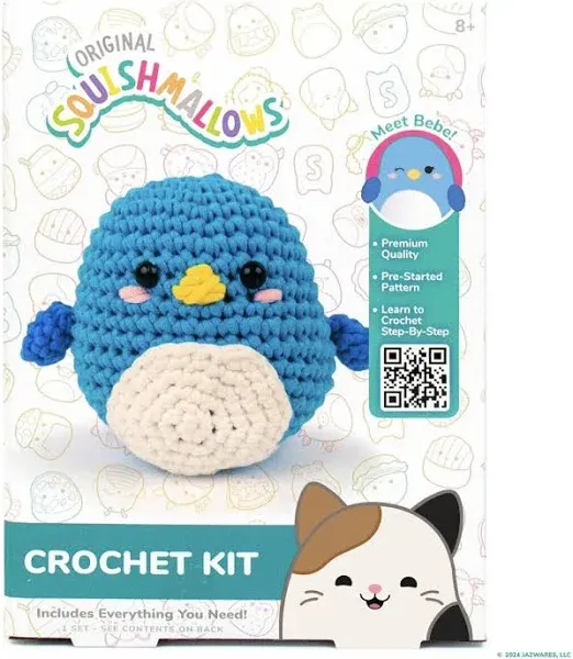 Original Squishmallows Bebe the Bluebird Crochet Kit