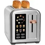  Toaster 2 Slice, Stainless Toaster LCD Display&amp;Touch Button, 50% Faster 