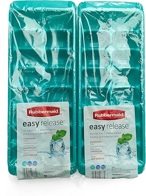 Rubbermaid Easy Release Ice Cube Trays - Set of 2 - (Teal)