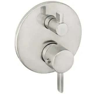 Hansgrohe S Pressure Balance Trim with Diverter Brushed Nickel