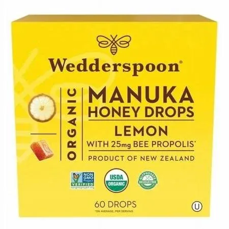 Wedderspoon Organic Manuka Honey Lemon Drops