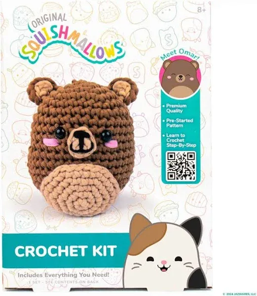 Omar The Bear Squishmallow Crochet Kit