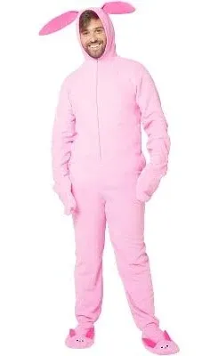 INTIMO Men's A Christmas Story Ralphie Deranged Pink Bunny Suit