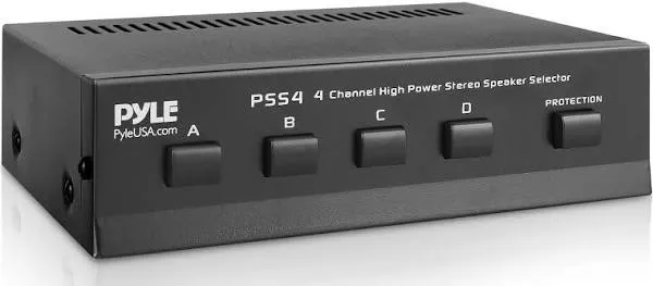 Pyle PSS4 4 Channel High Power Stereo Speaker Selector