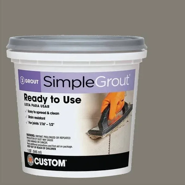 Custom Building Products SimpleGrout Indoor Natural Gray Grout 1 qt