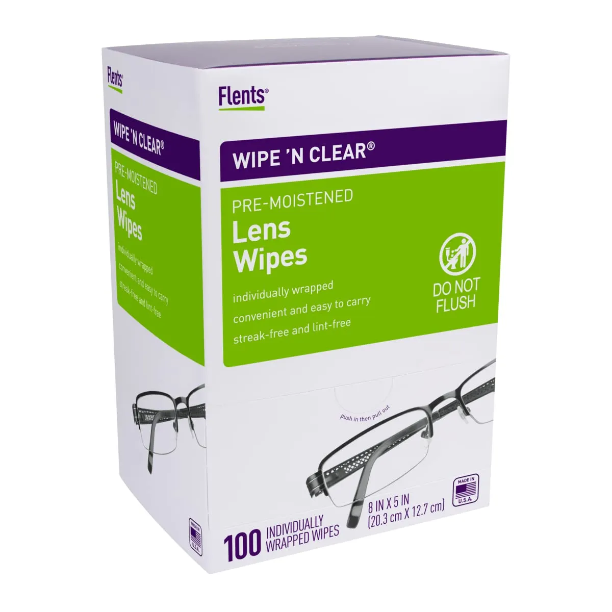 Flents Wipe N Clear Lens Wipes