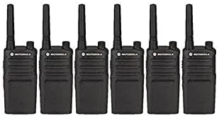 6 Pack of Motorola RMM2050 Two Way Radio Walkie Talkies