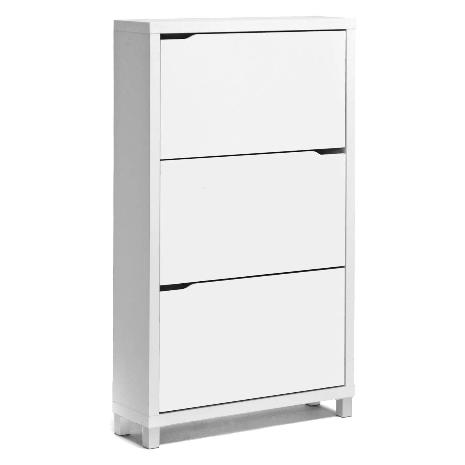 Baxton Studio White Simms White Modern Shoe Cabinet