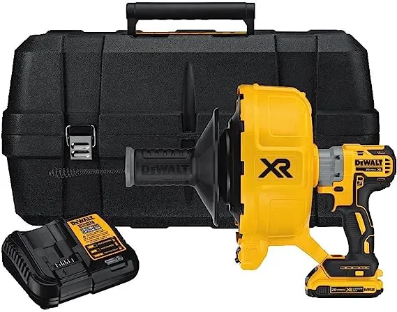 DEWALT 20V MAX XR Drain Snake Kit, Brushless (DCD200D1)