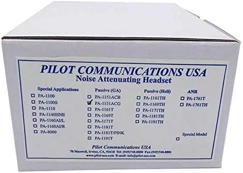 Pilot USA Child Size Passive Headset, Girls