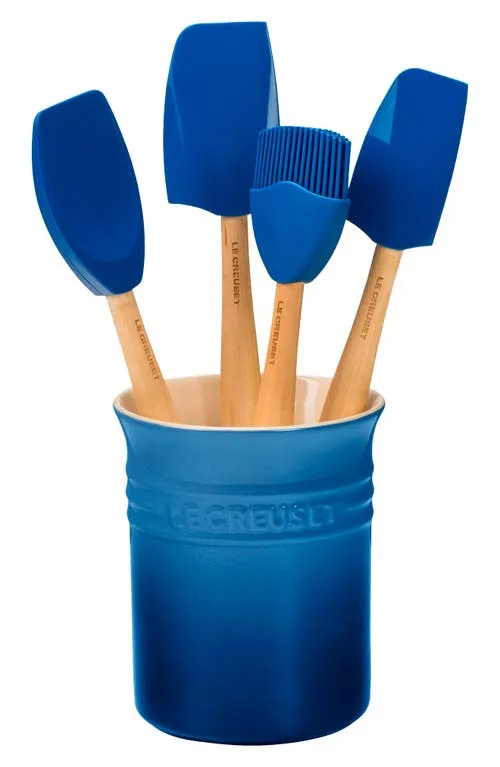 Le Creuset 5-Piece Craft Series Utensil Set with Crock