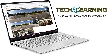 ASUS Chromebook Flip C434 2-In-1 Laptop- 14" Full HD 4-Way NanoEdge Touchscreen, Intel Core M3-8100Y Processor, 8GB RAM, 64GB eMMC Storage, Backlit KB, Chrome OS- C434TA-DS384T Silver