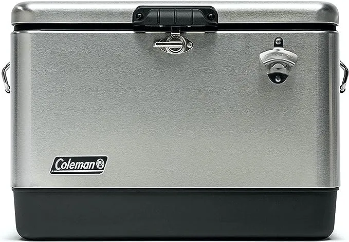 Coleman Reunion 54-Qt. Steel-Belted Stainless Steel Cooler