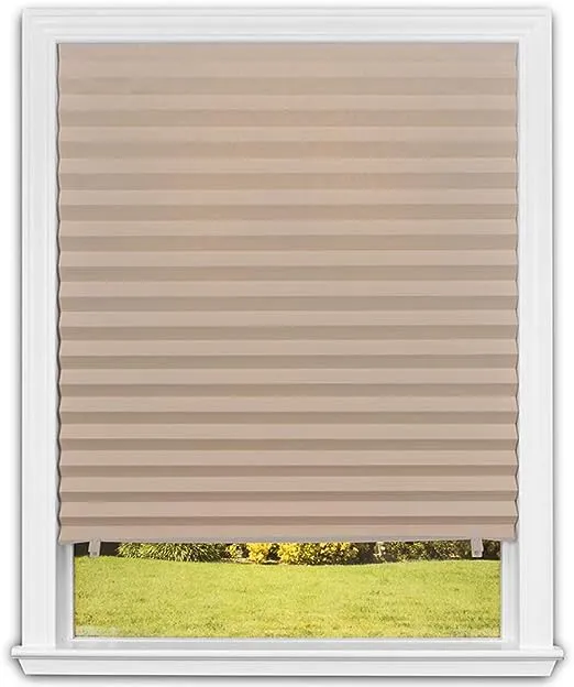 Redi Shade No Tools Original Light Filtering Pleated Paper Shade White, 48 in x 72 in, 6 Pack