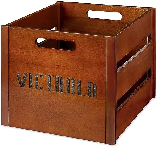 Victrola VA-20 Record Crate - Holds 50 LP Vinyl Records