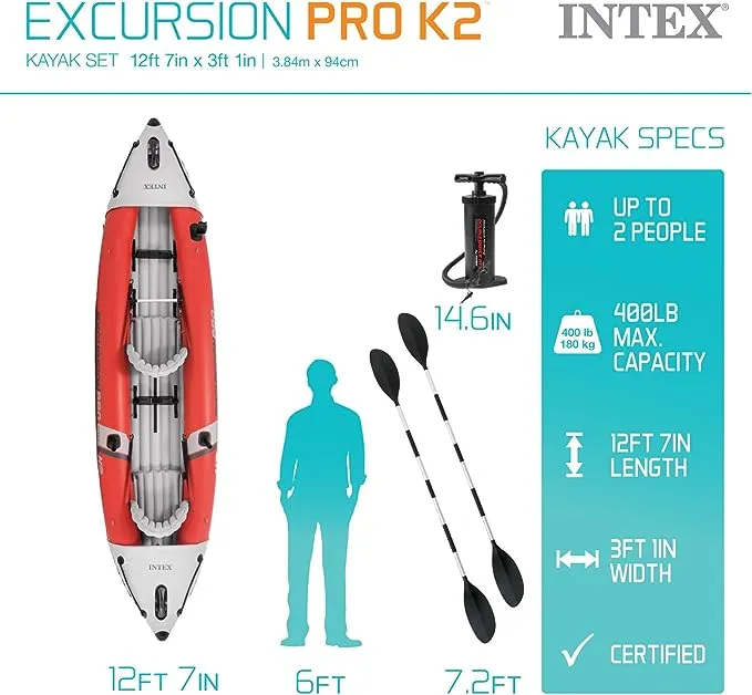 Intex Sit-in 2 Person PVC Kayak