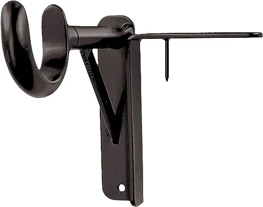 Spark Innovators Bronze Tap Bracket by Hang Hero - Easy Install No Drill Curtain Rod Brackets - As Seen on TV - Set of 2