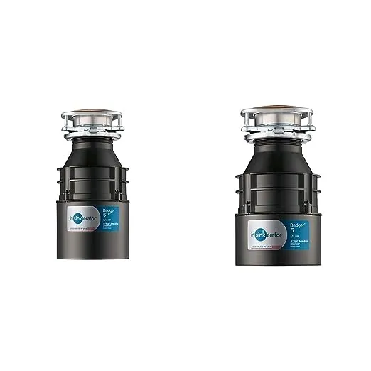 InSinkErator Badger 5XP Garbage Disposal, Standard Series 3/4 HP Continuous Feed Food Waste Disposer