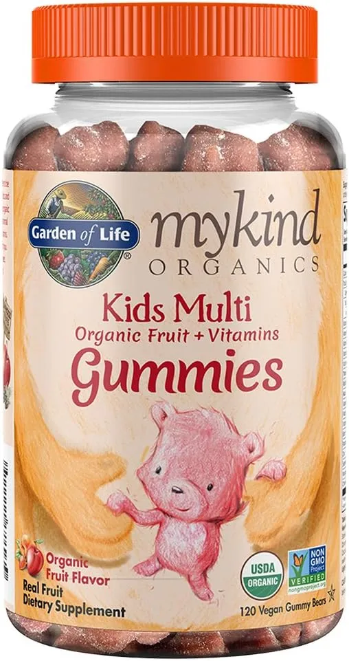 Garden of Life, MyKind Organics, Multivitamines pour enfants, Arôme cerise biologique, 120 gommes véganes