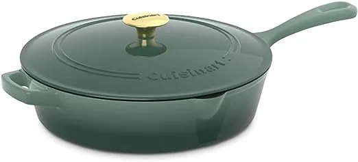 Cuisinart Chef'S Classic Enameled Cast Iron 5 Qt. Round Covered Casserole-Cardinal Red