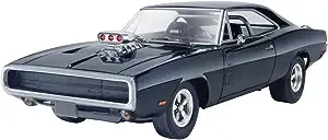 Revell 85-4319 Fast & Furious Dominic’s 1970 Dodge Charger Car Kit 1:25 Scale 122-Piece Skill Level 5 Plastic Model Building Kit, 14 years old and up