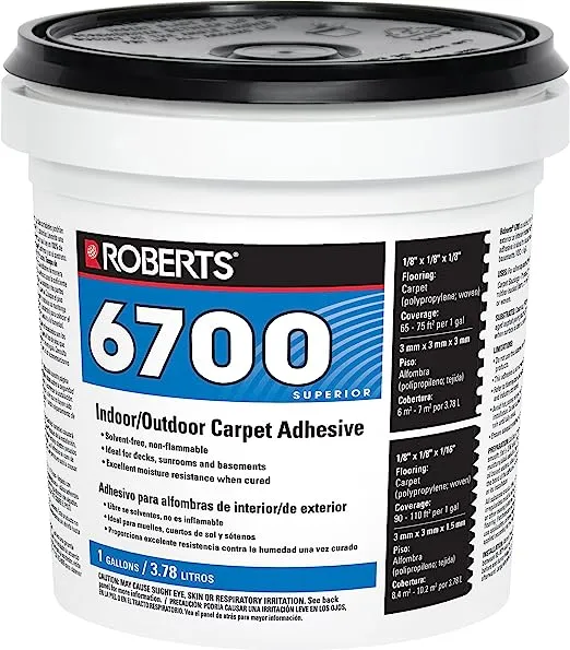 ROBERTS 6700-0 1 Quart Indoor/Outdoor Carpet/Artificial Turf AdhesiveROBERTS 6700-0 1 Quart Indoor/Outdoor Carpet/Artif…