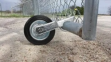 Mofeez Gate Wheel for Metal Swing Gate with 1-5/8" Thru 2" Gate Frames, Gate Support Wheel for Chain Link Fence (Set of 2)Mofeez Gate Wheel for Metal Swing Gate with 1-5/8" Thru 2" Gate Frames, Gate Support Wheel for Chain Link Fence (Set of 2)