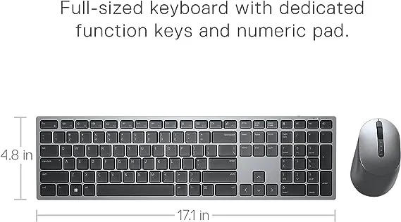 Dell KM7321W Premier Multi-Device Wireless Keyboard and Mouse