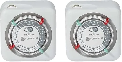 Intermatic TN111K-2PK Lot de 2 minuteurs d'intérieur haut de gamme