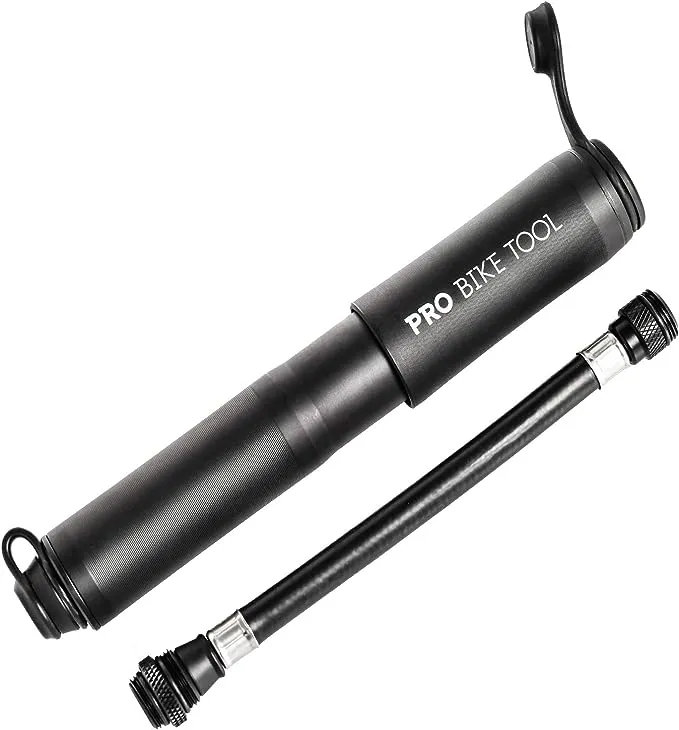 PRO BIKE TOOL Mini Bike Pump Classic - Fits Presta &amp; Schrader Valves - up to 100