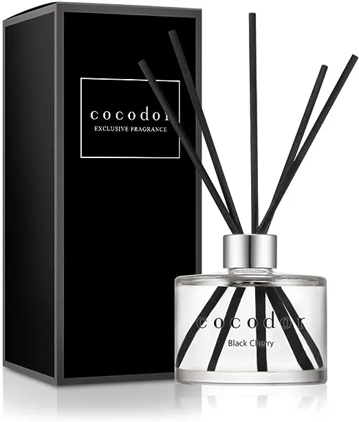 COCODOR Signature Reed Diffuser/Black Cherry / 6.7oz(200ml) / 1 Pack/Reed Diffuser, Reed Diffuser Set, Oil Diffuser & Reed Diffuser Sticks, Home Decor & Office Decor, Fragrance and Gifts