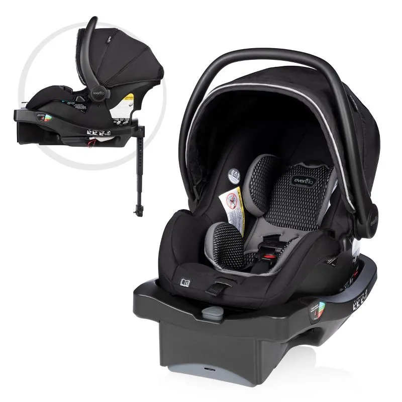 Evenflo LiteMax DLX Infant Car Seat with SafeZone Load Leg Base, 2023, Olympus