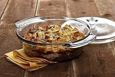 Anchor Hocking 2 quart Glass Casserole Dish, Clear 