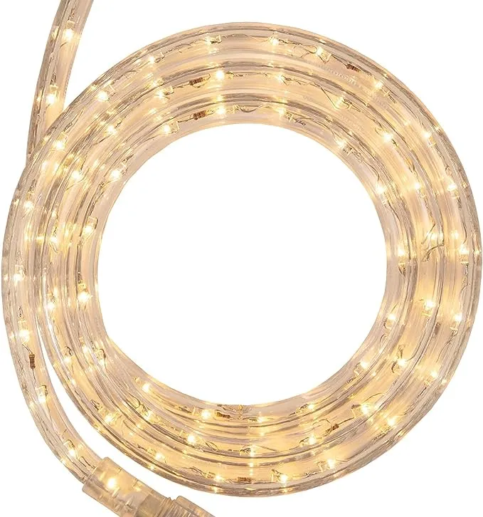 Warm White LED Rope Light, 18 ft