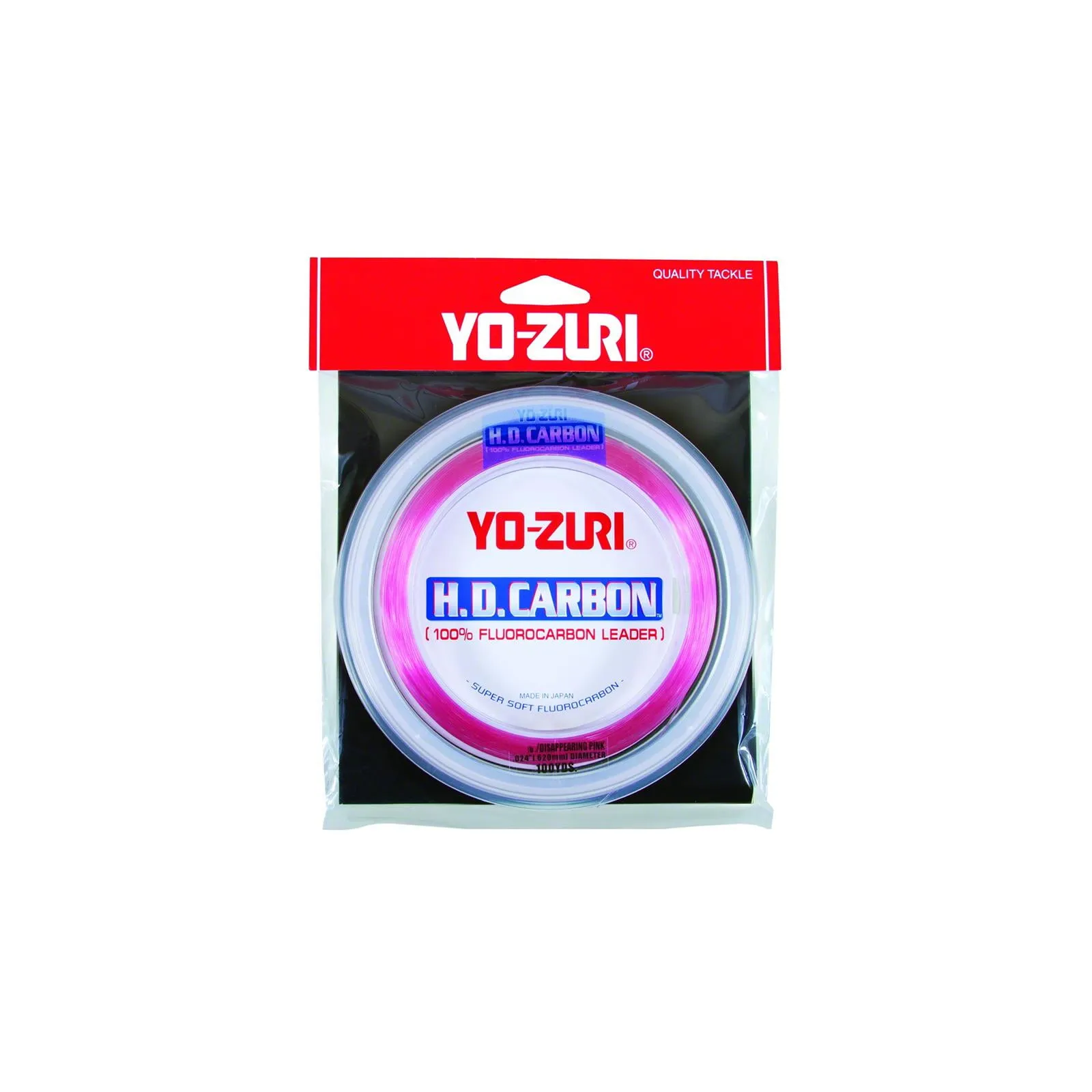 Yo-Zuri HD Disappearing Pink Fluorocarbon Leader 30yd - 50 lb