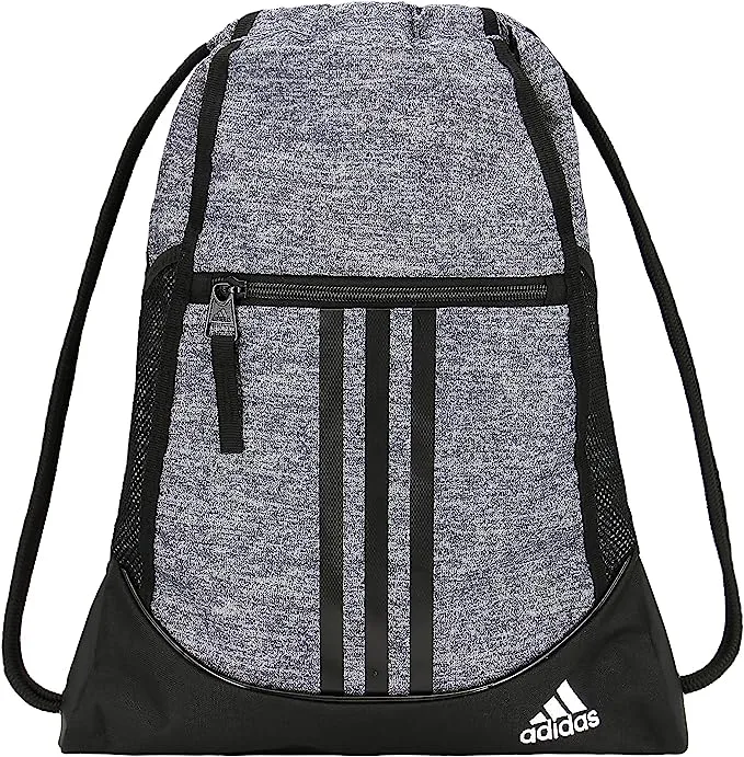 adidas Alliance II Sackpack, Jersey Onix Grey/Black/White, One Size