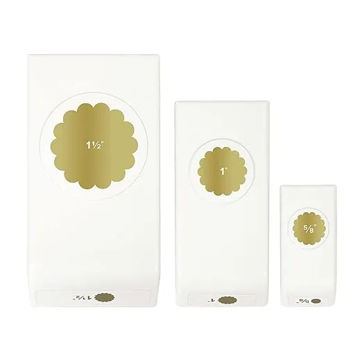 We R Memory Keepers Layering Punches 3/Pkg-Scallop Circles